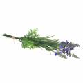 Floristik24 Lavendel Bund mit Gräsern künstlich 32cm