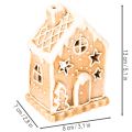 Lebkuchenhaus Teelichthalter zum Stellen und Dekorieren 13cm | Floristik24.de