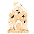 Lebkuchenhaus Teelichthalter zum Stellen und Dekorieren 13cm | Floristik24.de