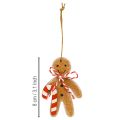 Lebkuchenmann Deko zum Hängen Holzfaser Sortiert 8cm 12St | Floristik24.de