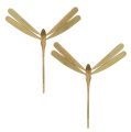 Floristik24 Libelle aus Bambus ausbalanciert 18cm x 16cm 4St