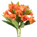 Floristik24 Kunstblume Alstroemeria Orange künstlicher Blumenstrauß Dekoration 75cm 3St