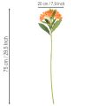 Kunstblume Alstroemeria Orange künstlicher Blumenstrauß Dekoration 75cm 3St | Floristik24.de