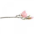 Magnolie Rosa Kunstblume Deko Künstlicher Blütenzweig H40cm