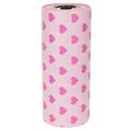 Manschettenpapier mit Herzmotiv Rosa 25cm 100m | Floristik24.de