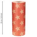 Manschettenpapier mit Sternen Rolle Floristikbedarf 25 cm 100m | Floristik24.de