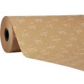 Floristik24 Manschettenpapier Seidenpapier Natur Blüten 25cm 100m