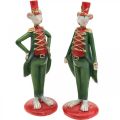 Floristik24 Weihnachtsmaus Deko-Figur Maus in Uniform 6×4,5×H14,5cm 2St