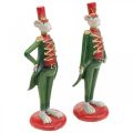 Floristik24 Weihnachtsmaus Deko-Figur Maus in Uniform 6×4,5×H14,5cm 2St