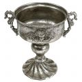 Floristik24 Antik-Pokal aus Metall in Silber Ø18cm H30cm