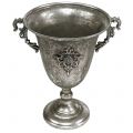 Floristik24 Pokal aus Metall Antik Silber Ø20,0cm H30cm