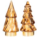 Glas Weihnachtsbaum LED Deko