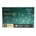 Floristik24 Mikro-Lichterkette LED außen/innen 120er Warmweiß