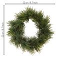 Mini Adventskranz künstlich wie echt Piniennadeln Ø22cm | Floristik24.de