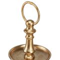 Mini Etagere Metall Deko Gold matt 2-stöckig Tischdeko H22cm | Floristik24.de