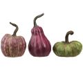 Mini Kürbis Deko Grün Berry Herbstdeko Sortiert 7,5/9/11cm 3 St | Floristik24.de