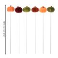 Mini Kürbis Deko am Stiel Herbstdeko 6 Farben Ø4cm 18 St | Floristik24.de
