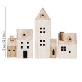 Mini Weihnachtsdorf Holz Deko