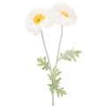 Kunstblume Mohn Weiß Langer