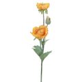 Kunstblumen Künstliche Mohnblume Deko Mohn Orange 48cm