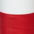 Moiré-Kranzband, Trauerband Weiß-Rot, Dekoband 150mm, Gedenkband Trauerflor, Acetat Taft 25m | Floristik24.de