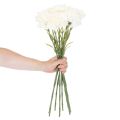 Kunstblume Nelke mit Stiel für Sträuße und Kränze 56cm 8St | Floristik24.de