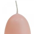 Osterkerzen Eiform, Eierkerzen Ostern Peach Ø4,5cm H6cm 6St