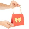Geschenktüte Papier mit Schleifen Motiv 12 cm 8St | Floristik24.de