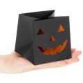 Papiertüte Kürbis Gesicht Übertopf Halloween Deko 10cm 6St | Floristik24.de