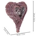 Pflanzherz mit Folie Dekoration zum Bepflanzen 24cm | Floristik24.de