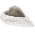 Floristik24 Dekoschale Herzform grau Kleine Pflanzschale Herz 19cm