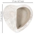 Pflanzschale Herz Steinguss Dekoratives Pflanzgefäß 17cm | Floristik24.de