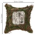 Pflanzkissen Reben Moos Pflanzschale Natur 20×20×6,5cm | Floristik24.de