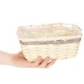 Pflanzkorb rechteckig mit Folie Dekokorb Pflanzgefäß 25cm 4St | Floristik24.de