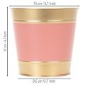Pflanzkübel Blumentopf Metall Übertopf Ø13cm H12cm 4St | Floristik24.de