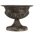 Pflanzpokal Kelch Antik-Look Schwarz Braun Ø20cm H15cm | Floristik24.de