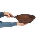 Pflanzschale Rost Pfanne mit Griff Übertopf Metall Ø31cm | Floristik24.de