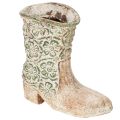 Floristik24 Blumentopf Cowboystiefel Pflanzschuh Vintage Blumenmuster 24cm