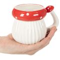 Tasse Keramik Fliegenpilz Design für Dekoration 10cm | Floristik24.de
