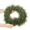 Kranz künstlich Nadelzweige mit kleinen Zapfen 40cm | Floristik24.de