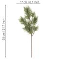 Kiefernzweig künstlich als dekorativer Tannenzweig 55cm 3St | Floristik24.de