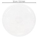 Deko Teller transparent rund Schale mit Fuß 32cm | Floristik24.de