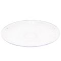 Deko Teller transparent rund Schale mit Fuß 32cm | Floristik24.de