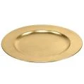 Plastikteller Ø33cm Gold mit Blattgold-Effekt | Floristik24.de