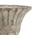 Pokal Grau Antik Optik Ø12cm H13,5cm | Floristik24.de