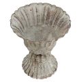 Pokal Grau Antik Optik Ø12cm H13,5cm | Floristik24.de