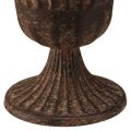 Pokalvase Deko Pokal Metall Braun Antik Ø14cm H12cm | Floristik24.de