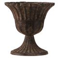 Pokalvase Deko Pokal Metall Braun Antik Ø14cm H12cm | Floristik24.de