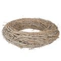 Dekokranz Zweige Rattan Weiß