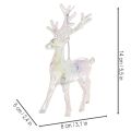 Rentier Anhänger aus Acryl für Weihnachtsbaum 14cm 4St | Floristik24.de